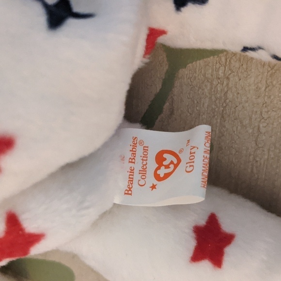 Glory Bear 1997 patriotic USA Olympic beanie babies red white blue Election - Picture 4 of 6